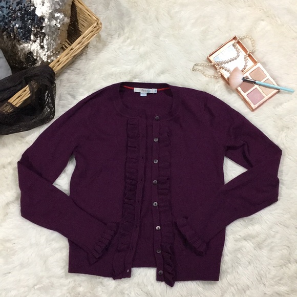 eggplant cardigan